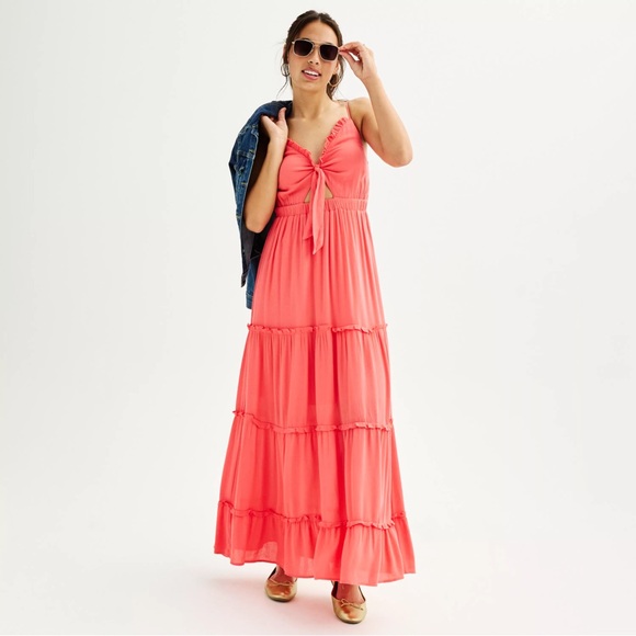 Harper Dresses & Skirts - Harper & Ivy Women’s Pink Flowy Maxi Dress Size Medium